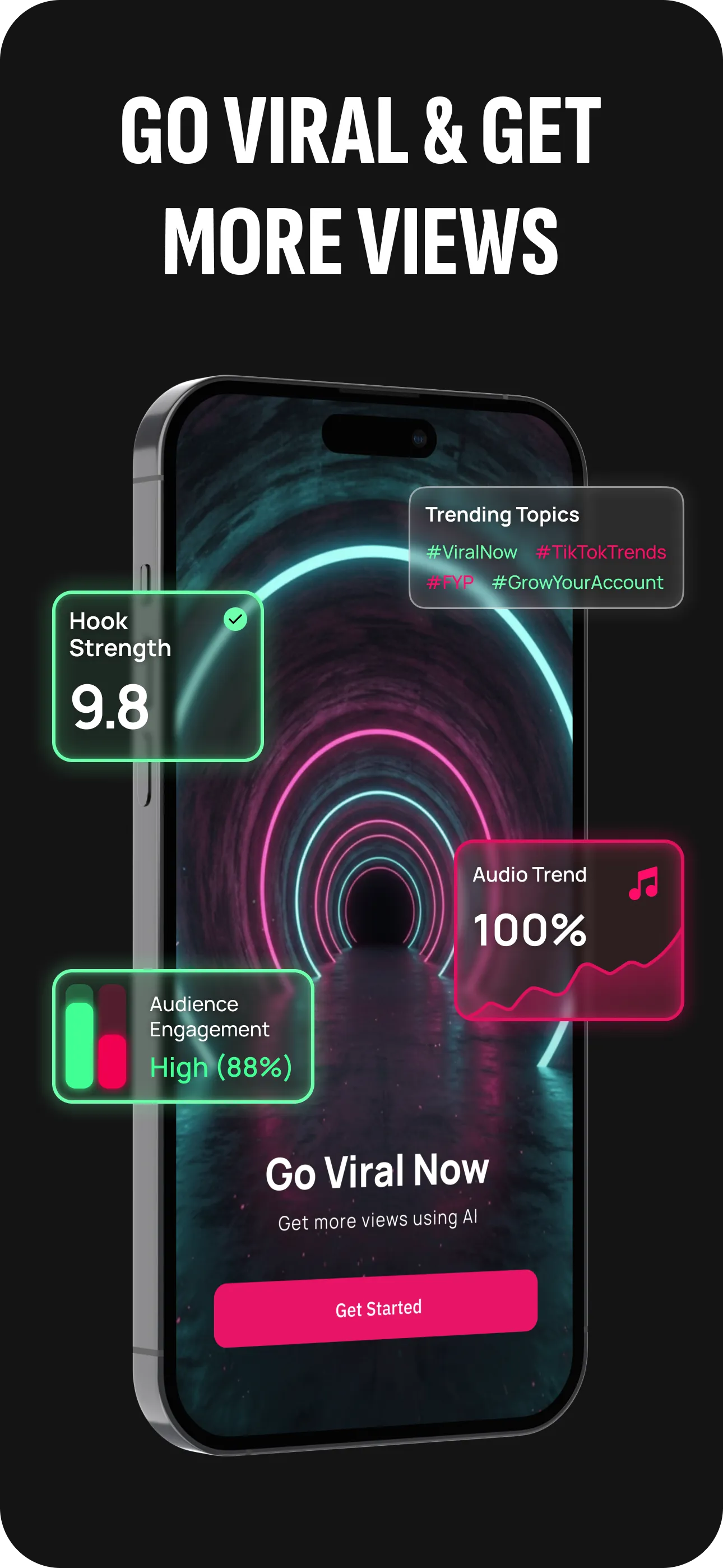 Go Viral App Interface